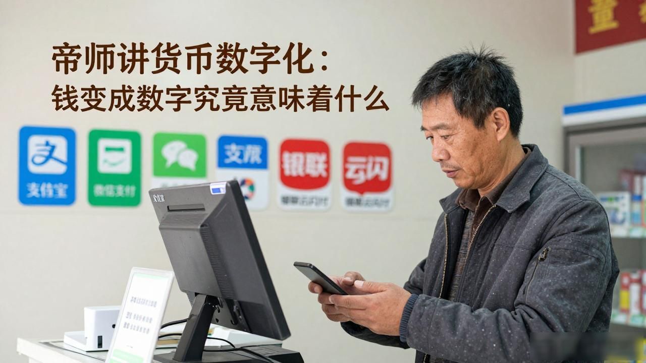 帝师讲货币数字化：钱变成数字究竟意味着什么