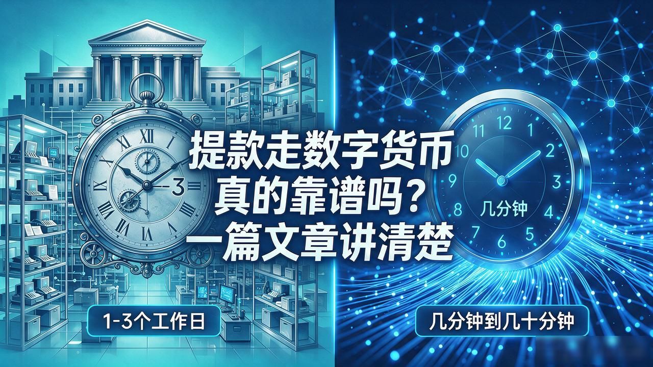 提款走数字货币真的靠谱吗？一篇文章讲清楚