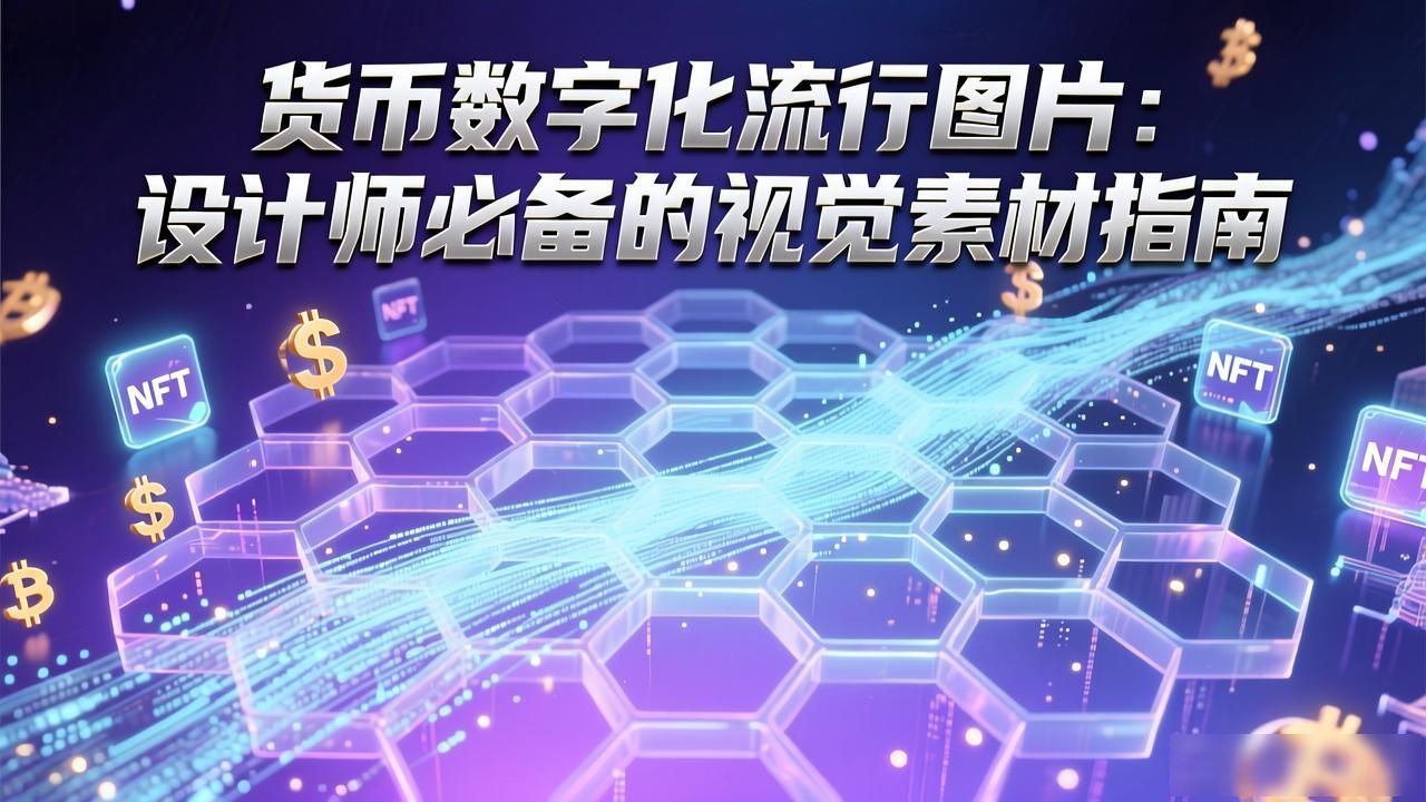 货币数字化流行图片：设计师必备的视觉素材指南