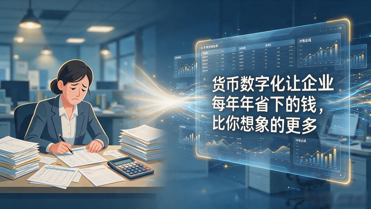 货币数字化让企业每年省下的钱，比你想象的更多