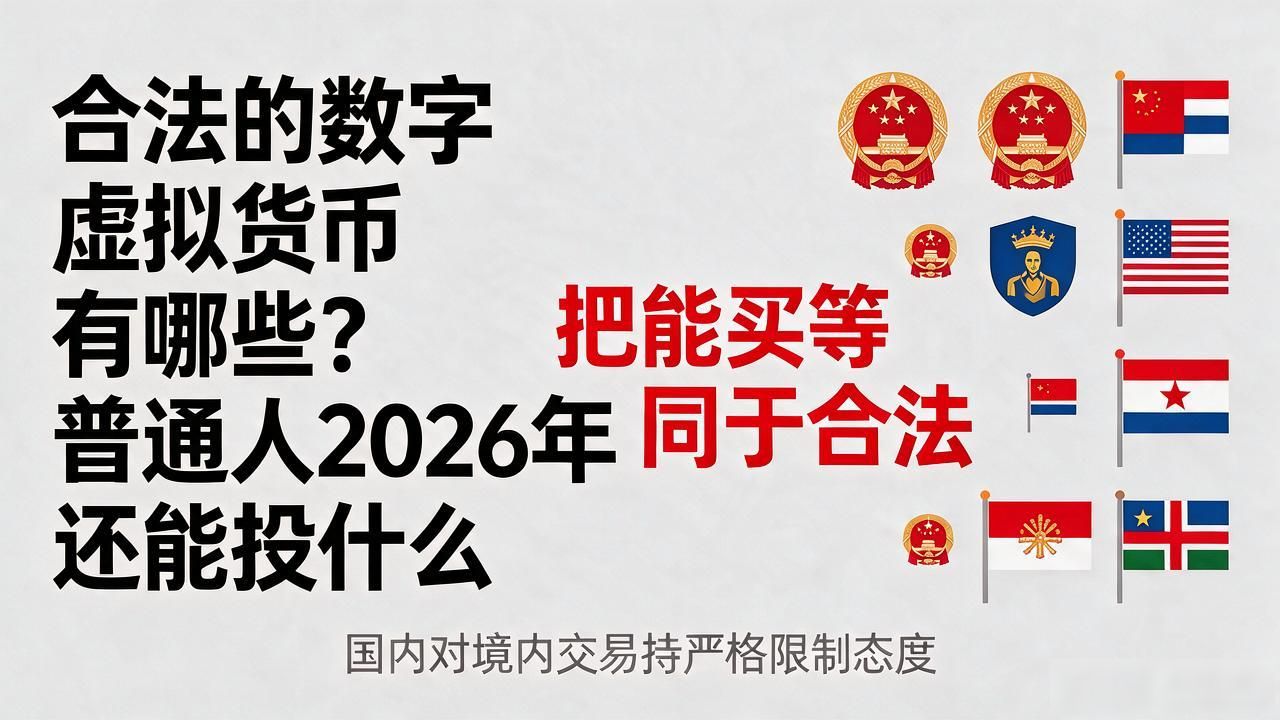 合法的数字虚拟货币有哪些？普通人2026年还能投什么
