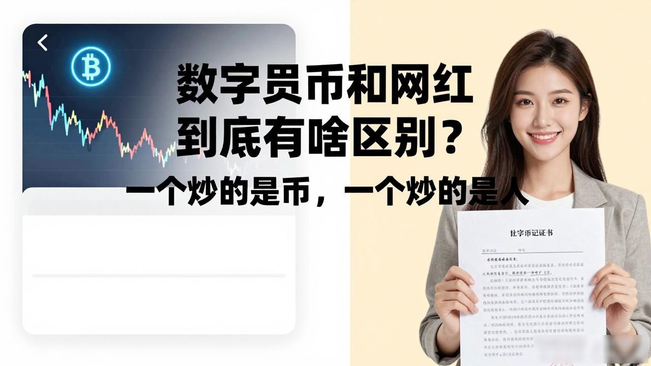 数字货币和网红到底有啥区别？一个炒的是币，一个炒的是人