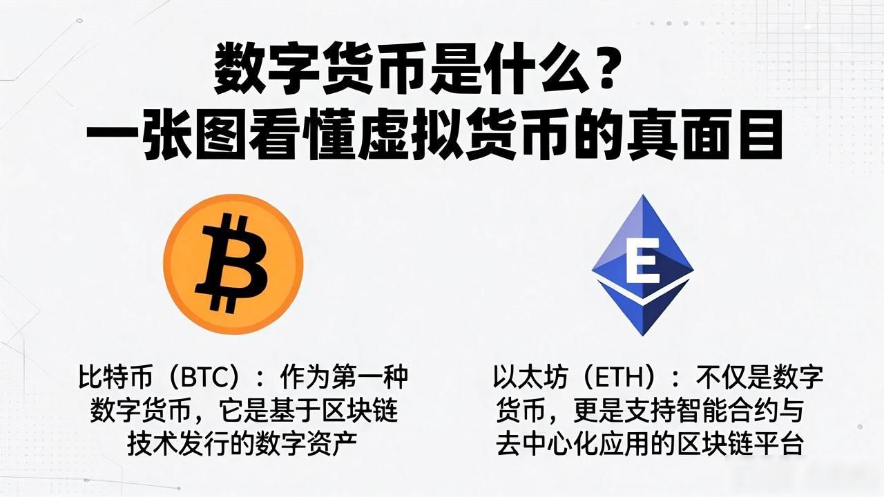 数字货币是什么？一张图看懂虚拟货币的真面目