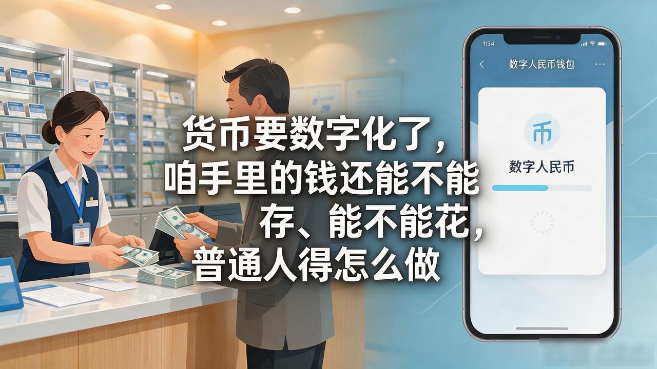 货币要数字化了，咱手里的钱还能不能存、能不能花，普通人得怎么做
