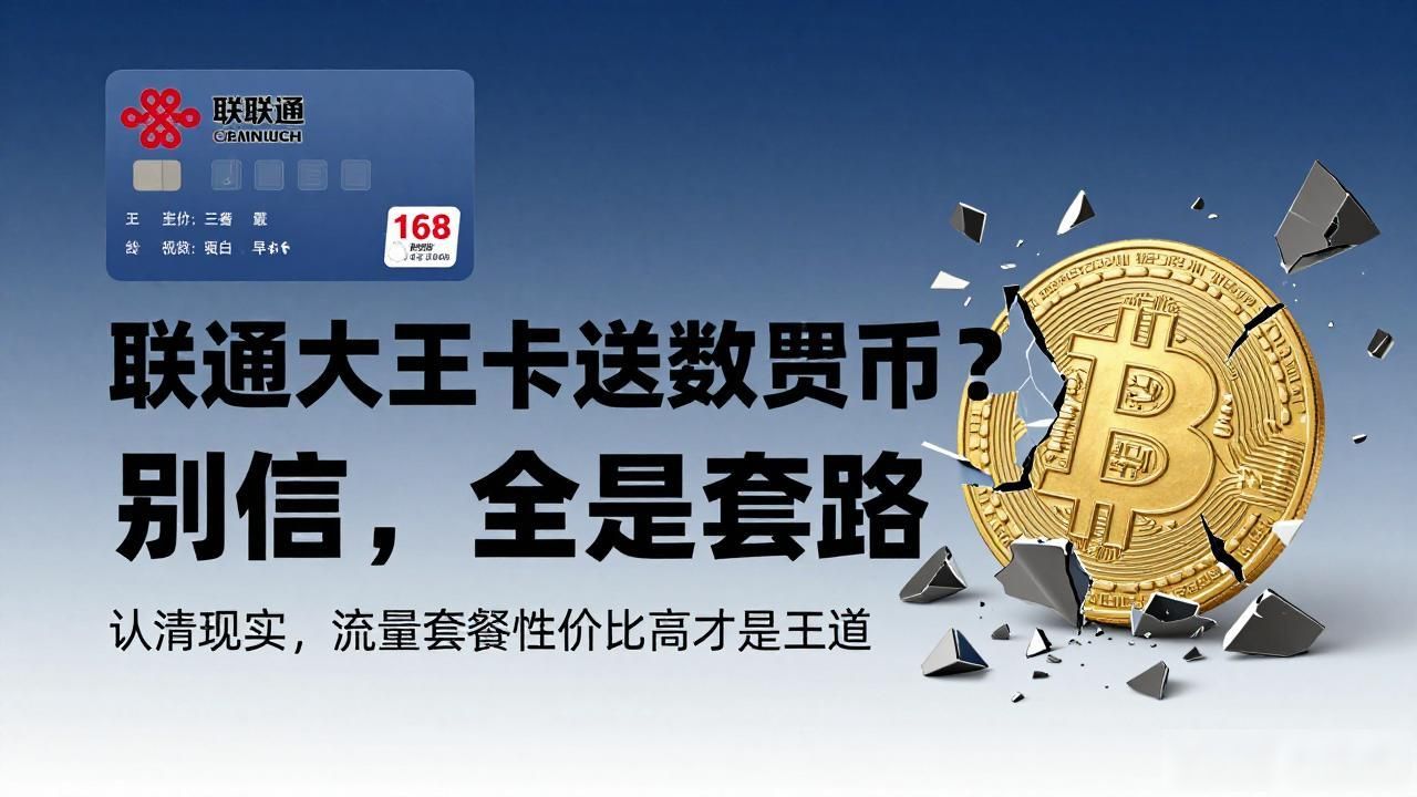 联通大王卡送数字货币？别信，全是套路