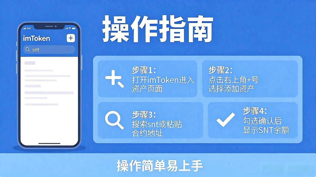 imtoken钱包能存snt吗 手把手教你添加snt-第1张图片-imToken 官网|全球领先多链去中心化钱包|BTC ETH NFT DeFi 管理工具 imtoken钱包能存snt吗 手把手教你添加snt-第1张图片-imToken 官网|全球领先多链去中心化钱包|BTC ETH NFT DeFi 管理工具