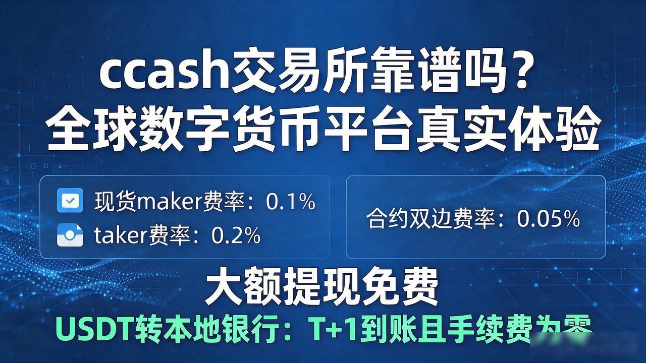 ccash交易所靠谱吗？全球数字货币平台真实体验