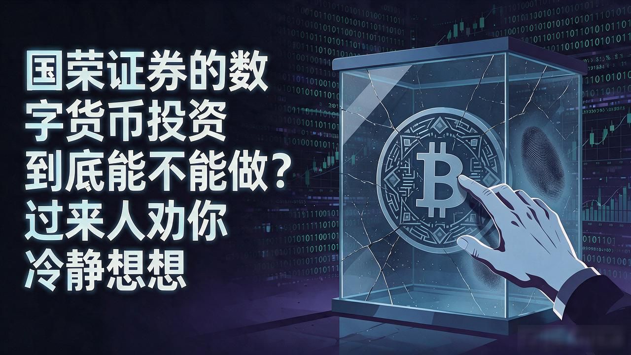 国荣证券的数字货币投资到底能不能做？过来人劝你冷静想想