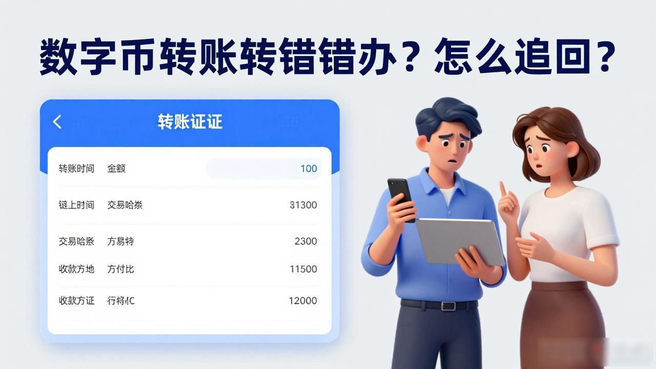 数字货币转账转错了怎么办？怎么追回？