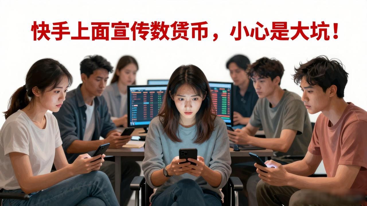 快手上面宣传数字货币，小心是大坑！