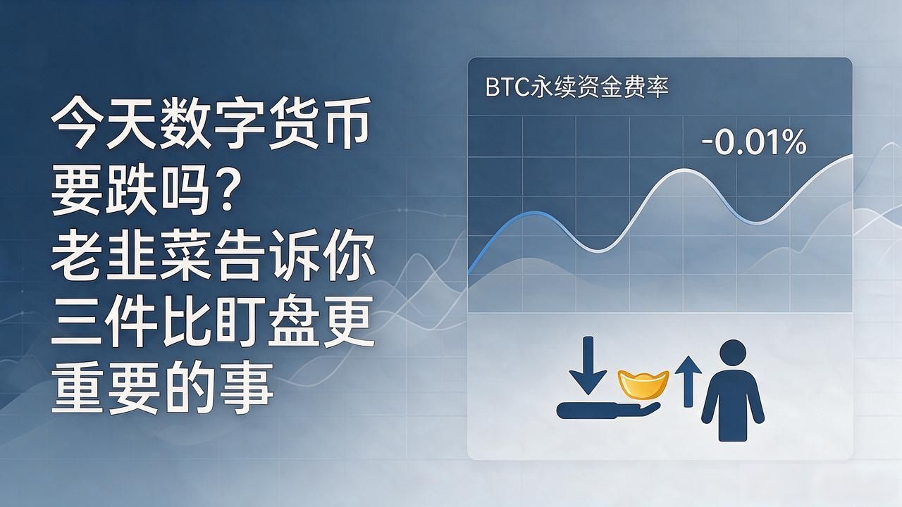今天数字货币要跌吗？老韭菜告诉你三件比盯盘更重要的事
